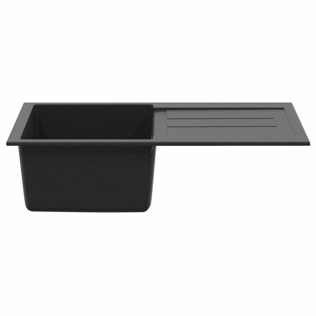 Lavello Nero 780 x 500 mm 80% Quarzo e 20% Resina 42028392