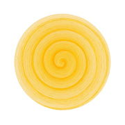 Piatto piano yellow Memento Table in ceramica dipinta a mano Ø 27,5 cm