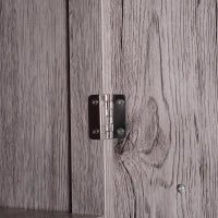 kleankin Colonna Bagno in MDF con 2 Armadietti e 2 Ripiani Aperti, 30x32x172.5 cm, color Legno