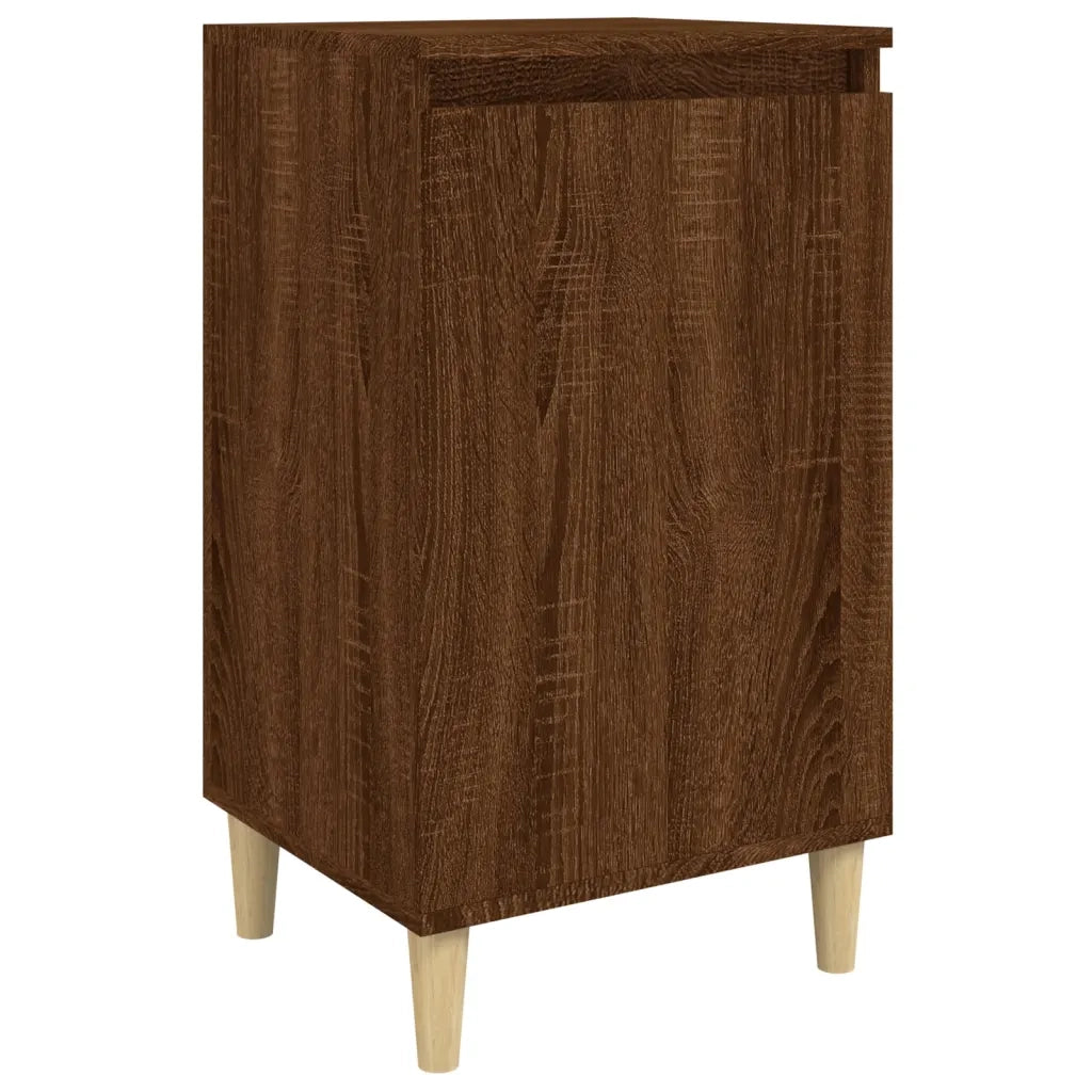 Comodino-Tavolino da notte Rovere Marrone 40x35x70 cm in Legno Multistrato
