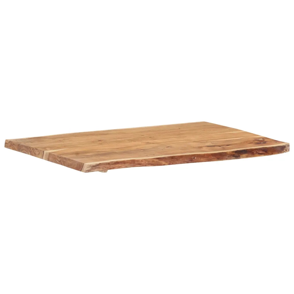 Piano del Tavolo | Superficie Tavolo | Piano Scrivania in Legno Massello di Acacia 100x(50-60)x3,8 cm