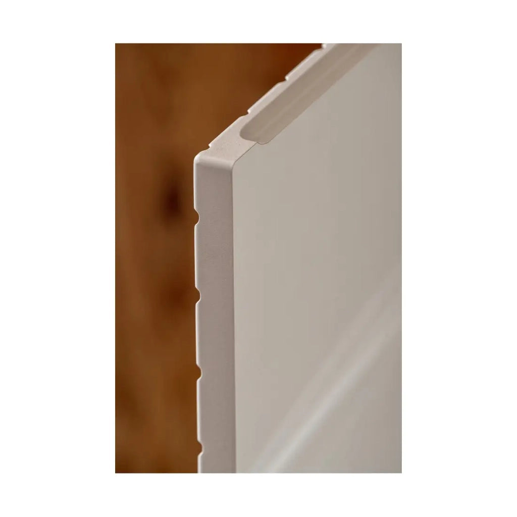 Colonna da bagno AOKI - 2 porte - Finitura beige cachemire con motivi a spina di pesce - L30 × P25 × H140 cm - Da appendere