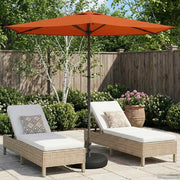 Ombrellone da giardino-Parasole da Giardino con Base 270 x 270 cm Poliestere 384014