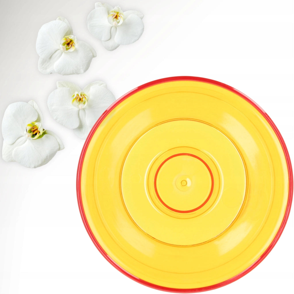 Vaso per orchidee KADAX in plastica arancione, 12 cm