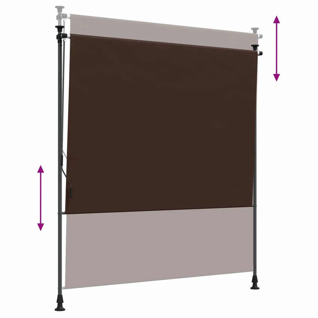 Tenda a Rullo Esterna Marrone 200 x 270 cm