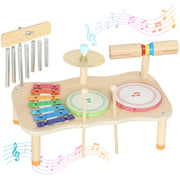 Strumenti Musicali Bambini in Legno Montessori ¨C zephmum ¨C con Xilofono Tamburello e Campanelli