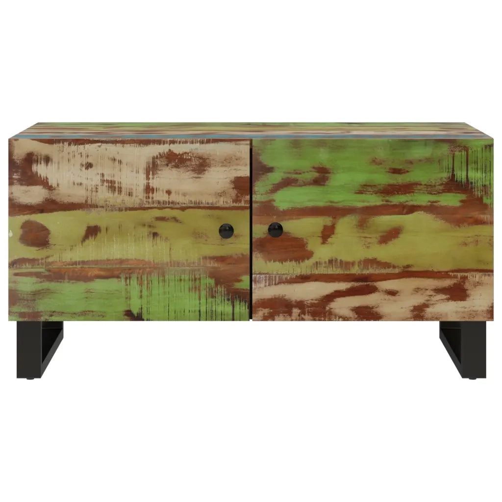Tavolino Soggiorno 80x50x40 cm Massello Recupero e Multistrato cod mxl 9915