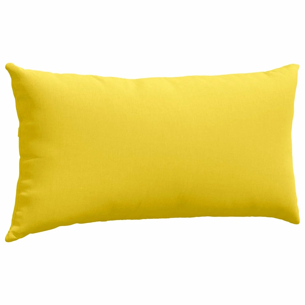Cuscini da Divano 2 pcs Giallo Chiaro 80 x 40 cm Tessuto