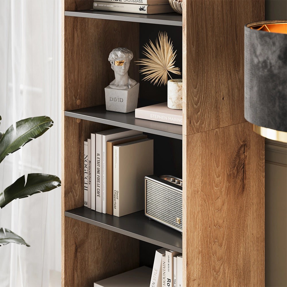 Vicco Libreria Quercia vichinga 60 x 180 cm con 5 scomparti