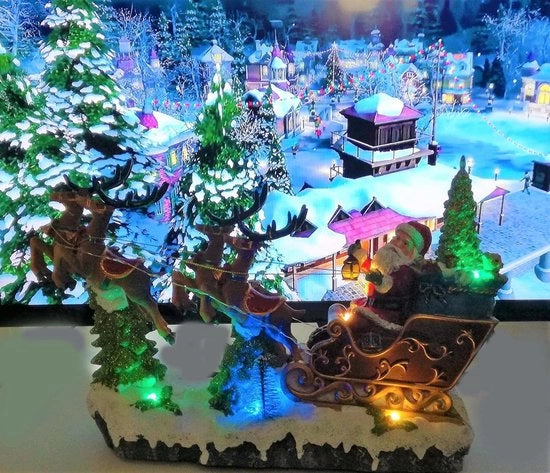 Decorazione di Natale a LED Multi Colori con Bocce Scintillanti per Interni