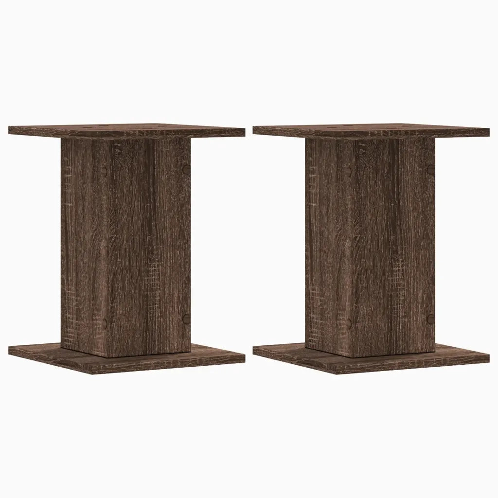 Supporti per Piante 2 pz Rovere Marrone 30x30x40 cm Truciolato