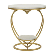 Tavolinetto Heart Oro cm ø 40x45,5