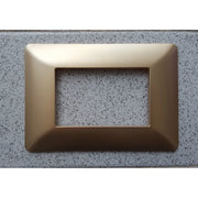 Trade Shop - Placchette Placche In Abs Per Serie Matix Bticino Compatibile 3 4 6 Moduli Color - Oro Satinato -6 Fori     -