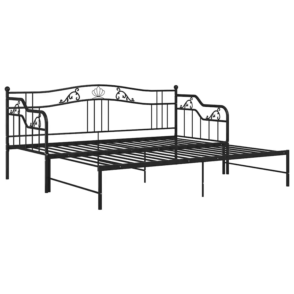 Telaio Divano letto | Sof¨¤ letto | Letto singolo Estraibile Nero in Metallo 90x200 cm