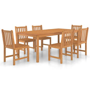 Set da pranzo da giardino per esterni da 7 pezzi in legno massello di teak 02_0013942