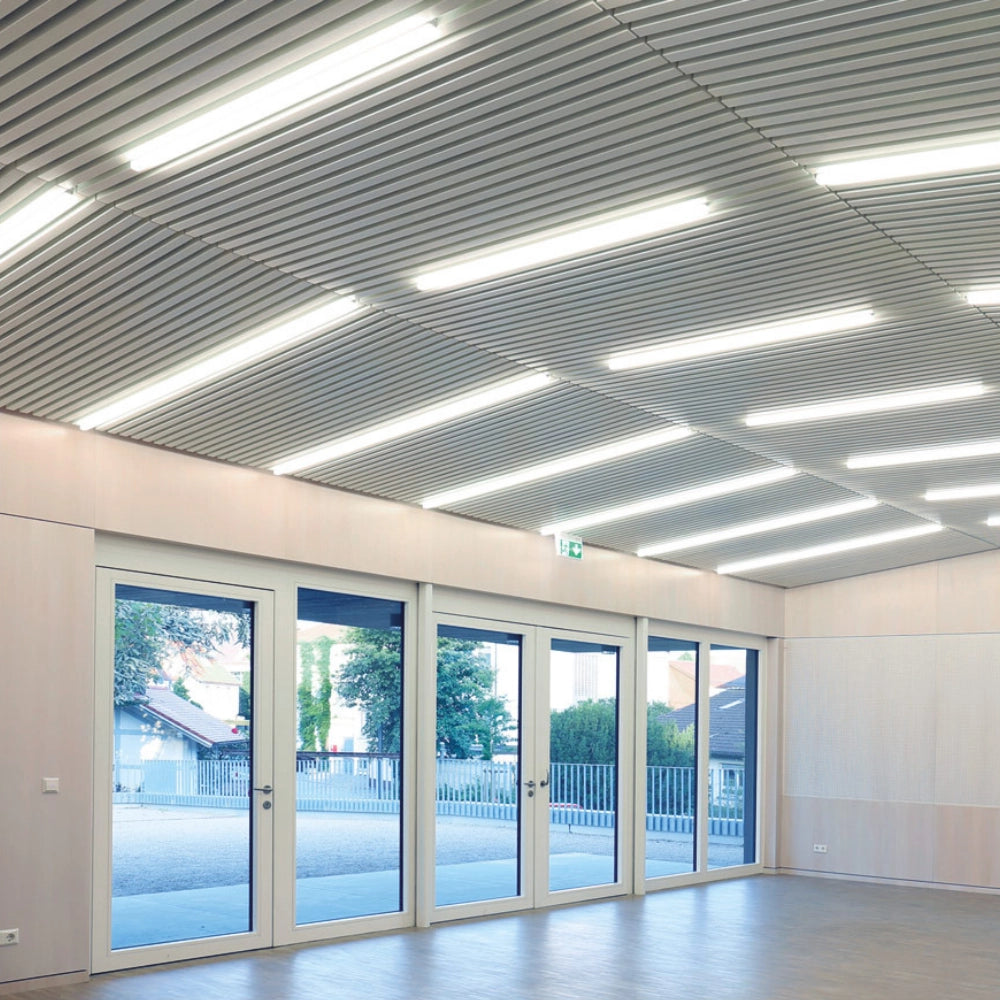 Plafoniera led 36watt impermeabile 2 tubi t8 120centimetri risparmio energetico *** temperatura colore lampada 4500k ...