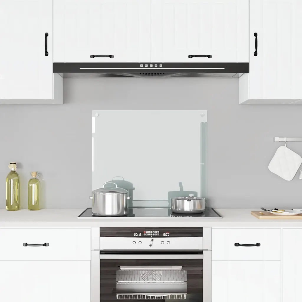 Paraschizzi per Cucina Trasparente 70x60 cm in Vetro Temperato CFW9264995