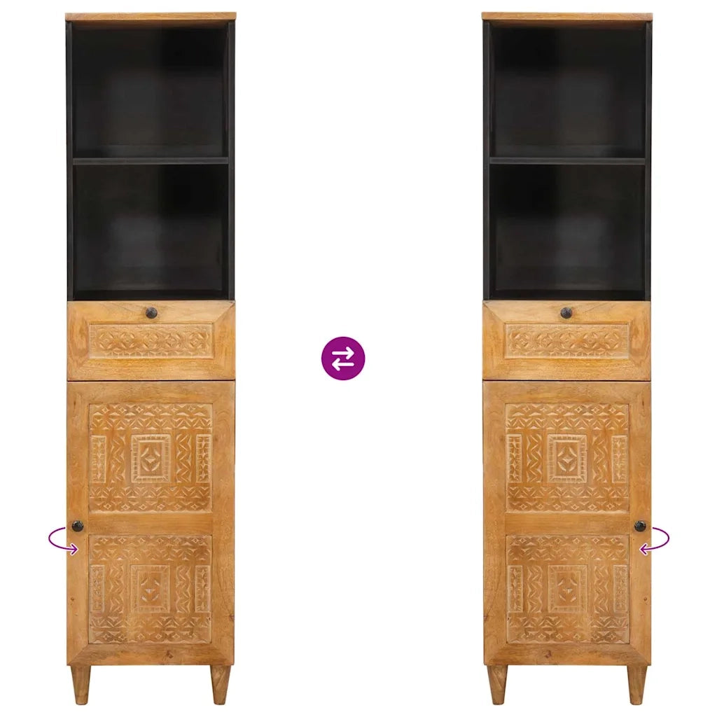 Mobile da Bagno con cassetto Marrone Chiaro 38 x 33 x 160 cm 4018102