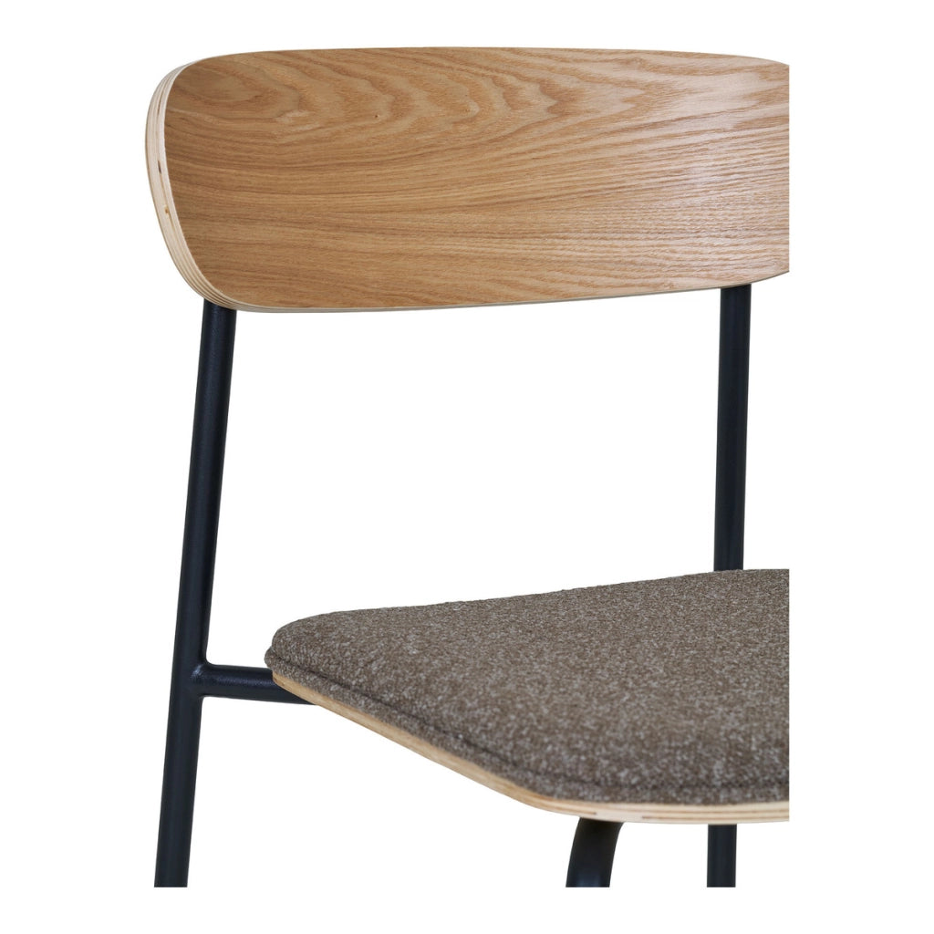 Set di 2 Sedie Estepona, Marrone, Legno, 51x47x77 cm