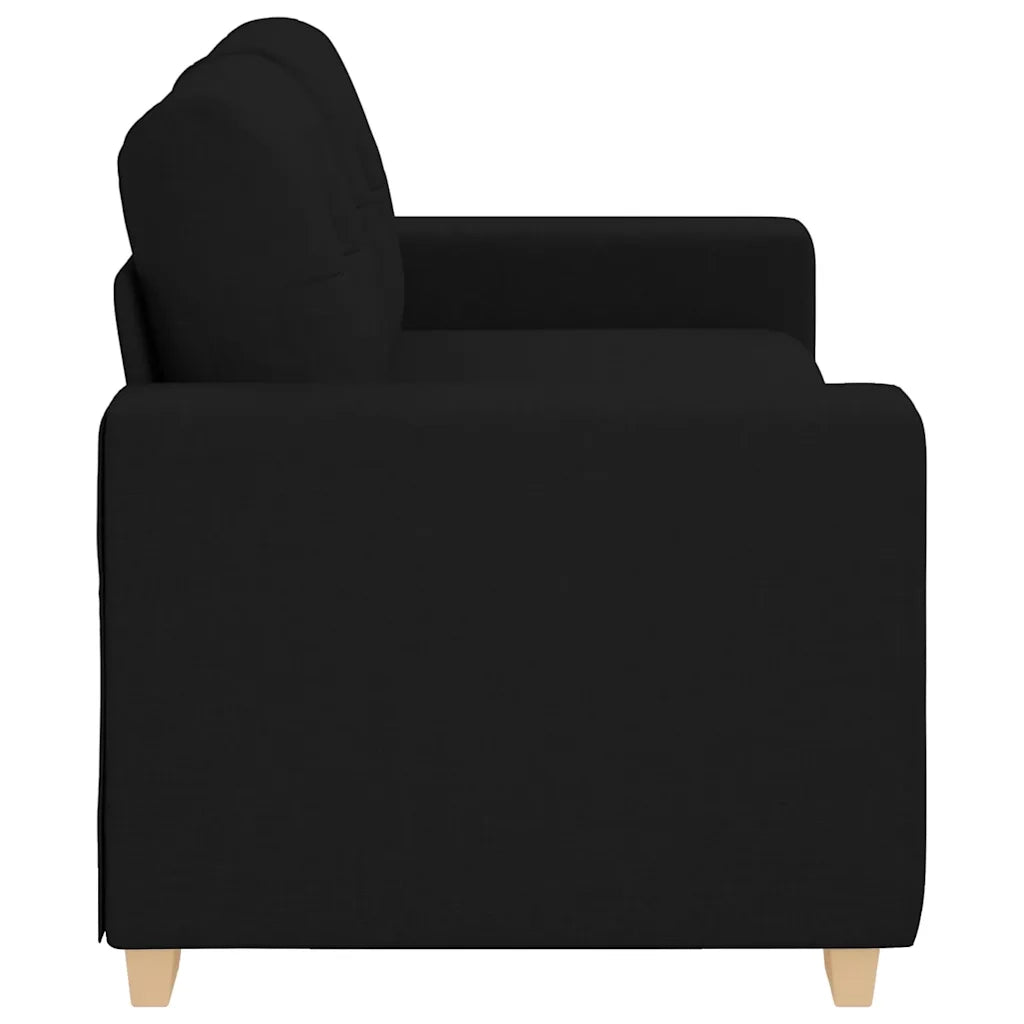 vidaXL Divano Divanetto Nero 140 cm in Tessuto