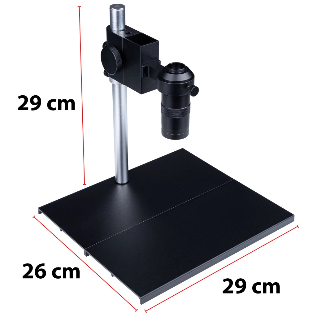Mikroscopio Digitale ODM-100X Planets PRO – Zoom Ottico 100x | Base 290x260mm | C-Mount 25mm | Per Saldatura e Ispezione