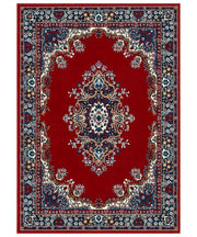 Tappeto P6210 rosso cm.280x365 stile orientale persiano, economico resistente facile da pulire