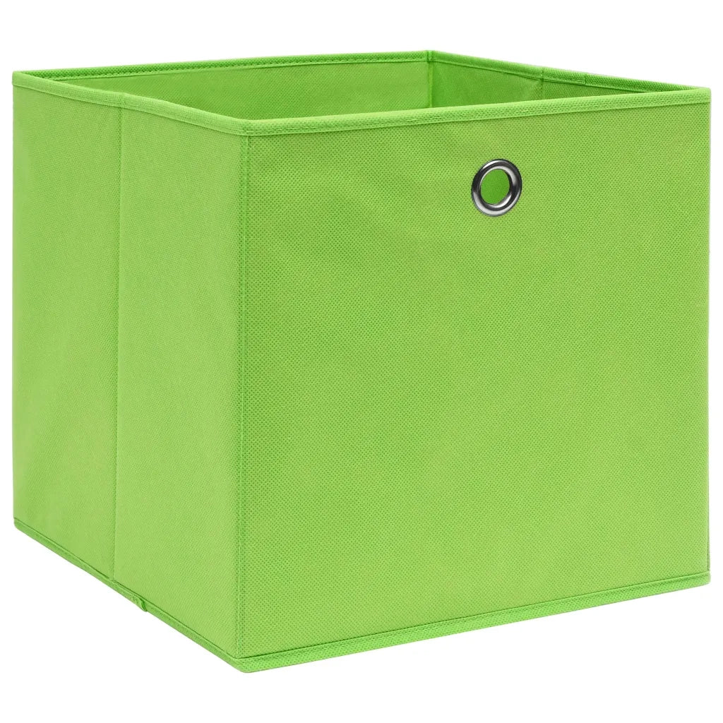 Contenitori 4 pz in Tessuto non Tessuto 28x28x28 cm Verdecod mxl 117708