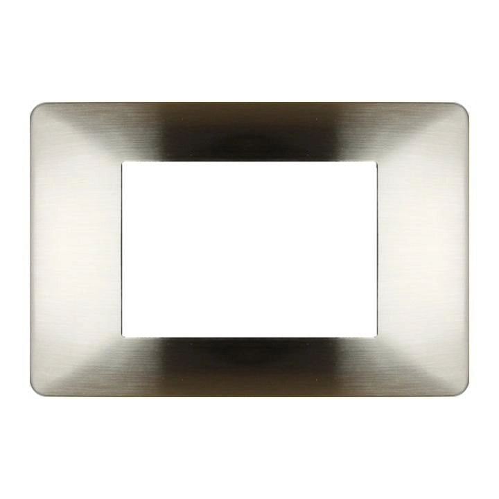 PLACCA 3F ARGENTO SATIN MAPAM 6803-5 COMP V/PLANA Placca 6803-5 argento satinato METALLO