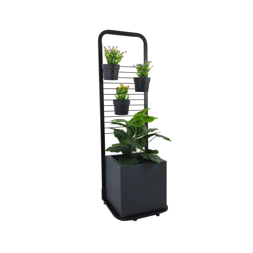 Tecnokit Fioriera Verticale Anthea Monofacciale | Completa di Vaso Modus Quadro | Made in Italy
