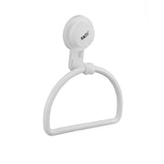 Trade Shop - Anello Portasciugamani Asciugamano Attacco Ventosa Bianco Accessori Bagno 59542 -