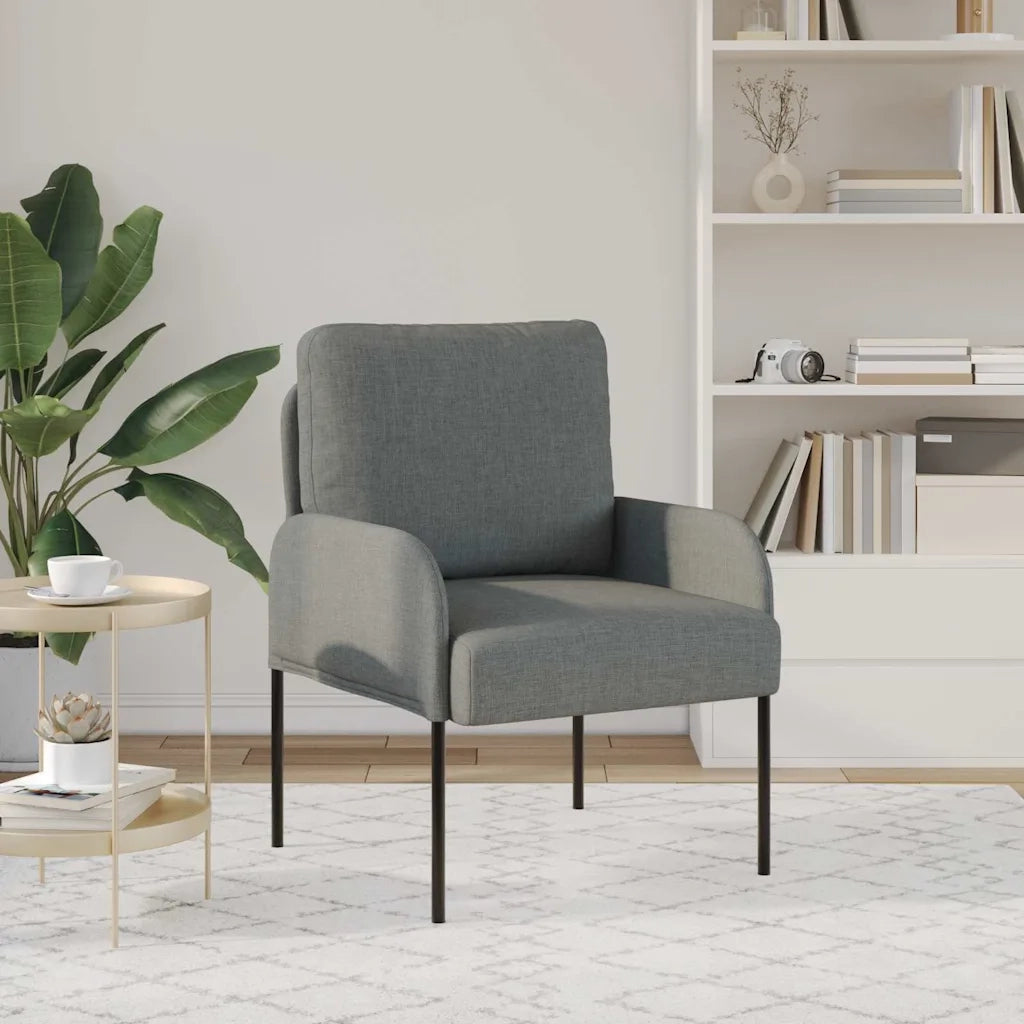 Divano | Divano da soggiorno | Sofa con cuscino 55cm Grigio scuro Legno compensato