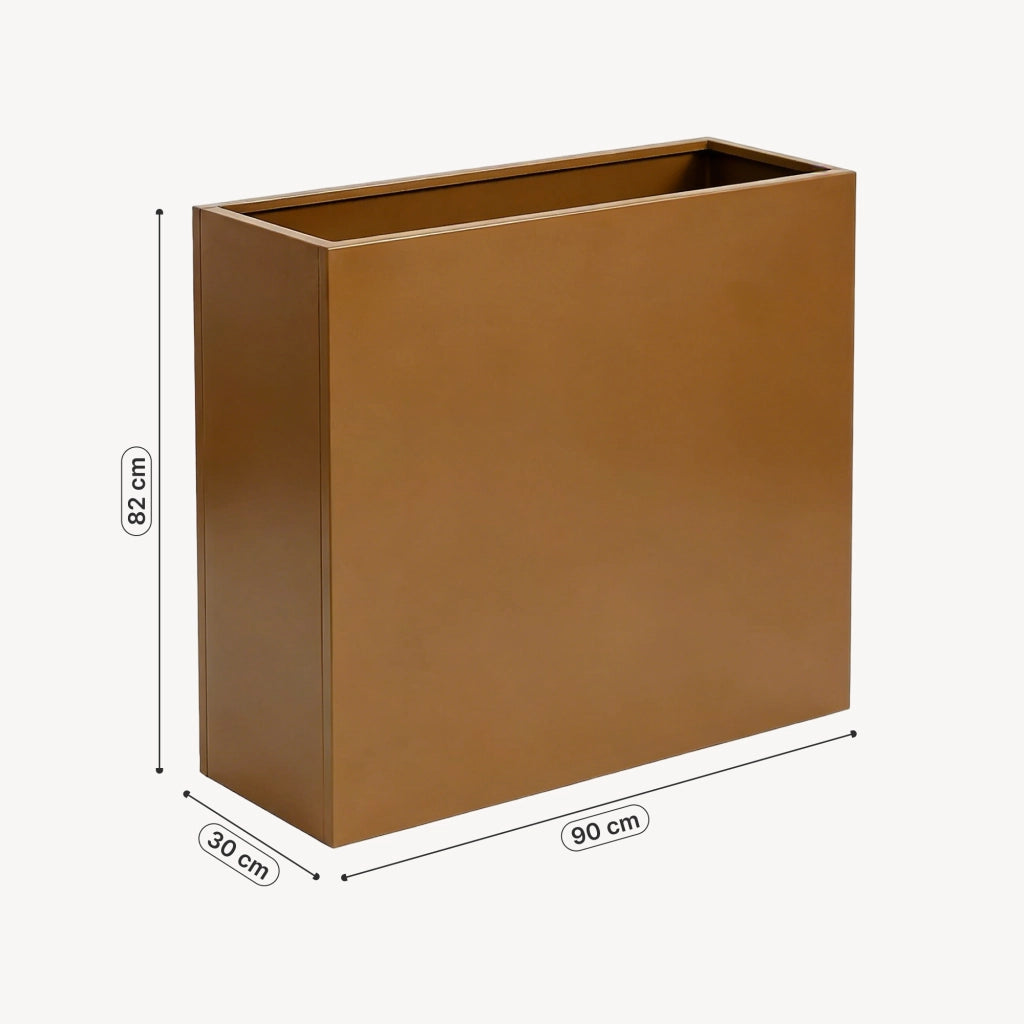 Fioriera Vaargel in Acciaio Portafiori 82x90x30 cm - Marrone casa.pro