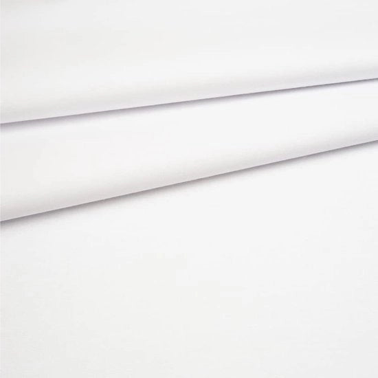 Stoffa a Tela di Cotone 100% Premium per Metro, Piena, 160 cm | 220 g/m - Sovraccosto, Duraturo e Idrorepellente | Tessuti per Cucito e Decorazione | Tessuti per Metro - Tela | Bianca