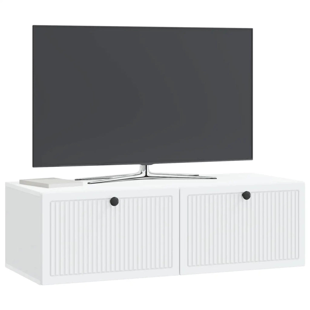 Mobile Porta TV da Muro Bianco 98 x 41 x 30 cm 898015
