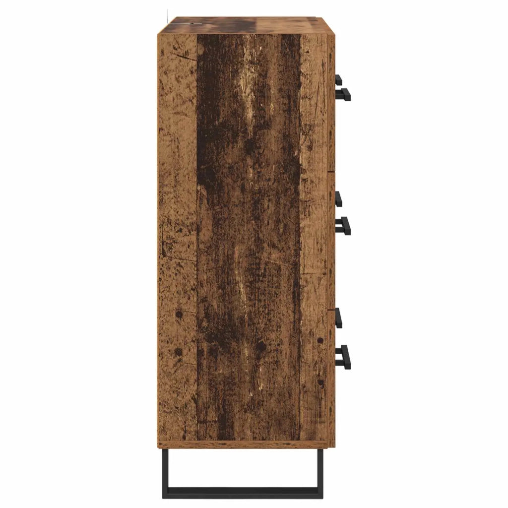 Credenza | Madia | Buffet da pranzo | Armadio da pranzo con cassetto Legno vecchio 69,5 x 34 x 90 cm