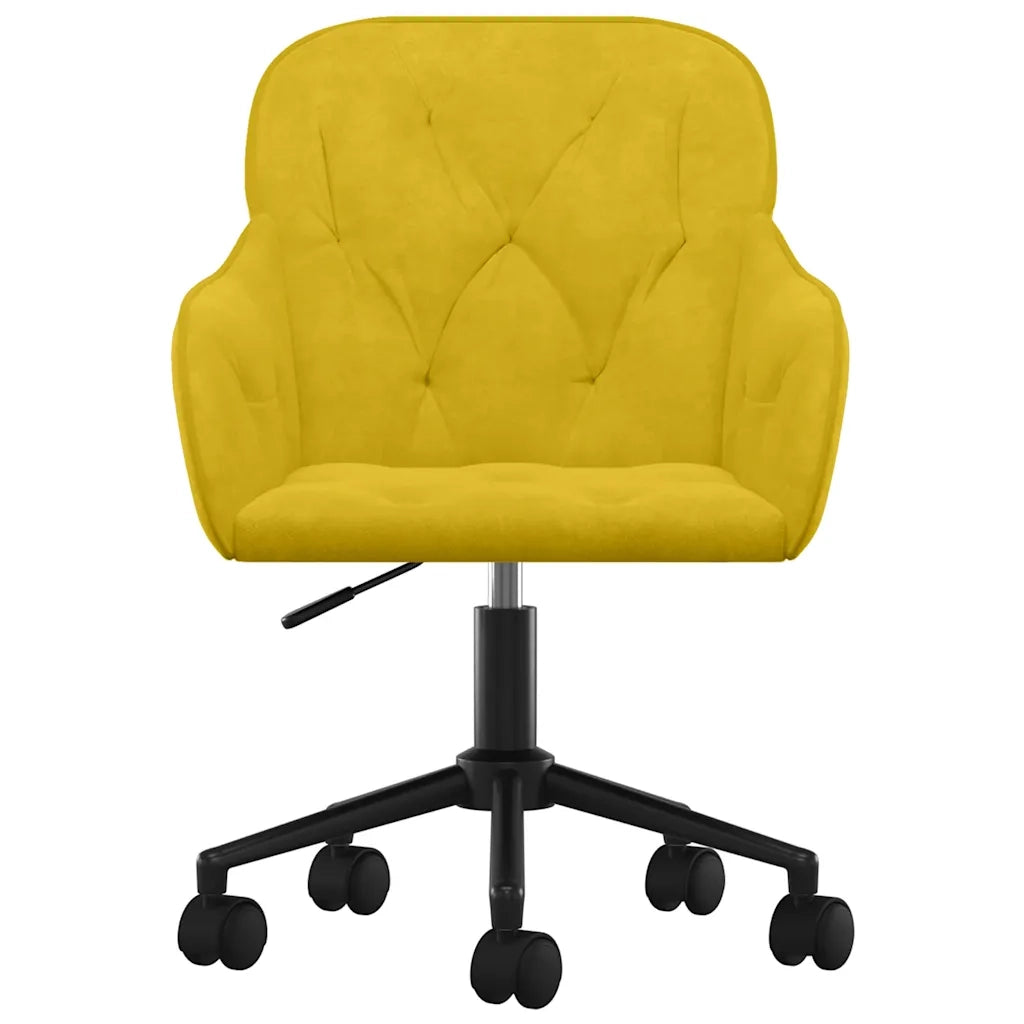 Sedia da Ufficio Girevole Gialla in Vellutocod mxl 125609