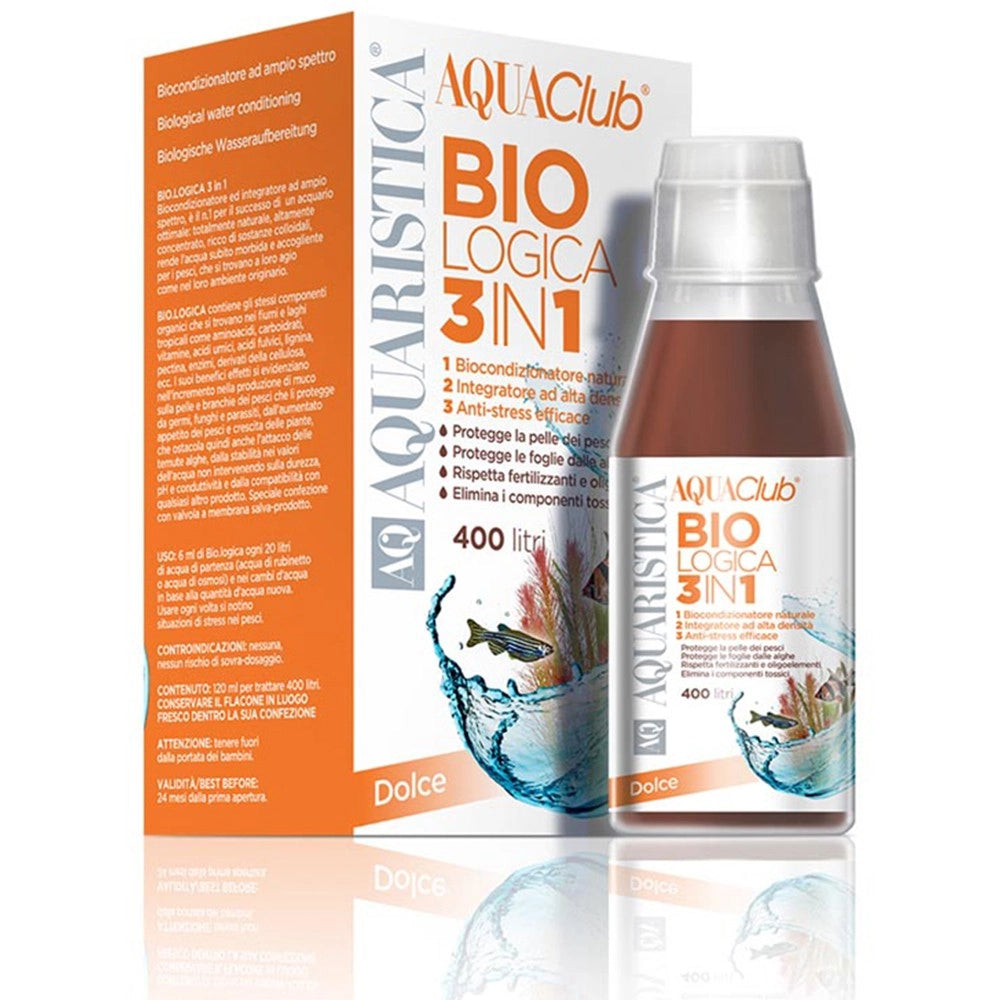 Aquaristica Bio.Logica 3in1 - Biocondizionatore per Acqua Dolce Formato: 800 ml