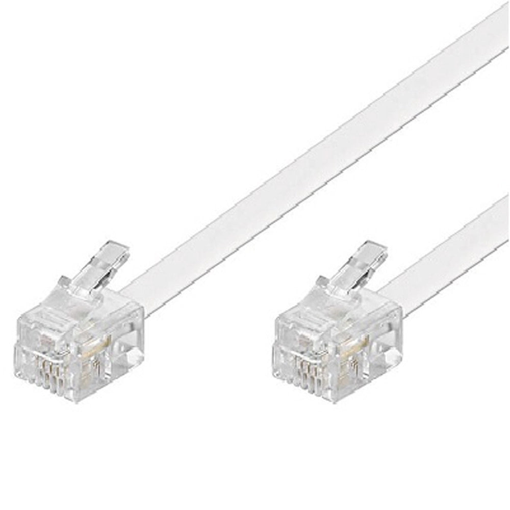 Trade Shop - Cavo Prolunga Telefonica Rj11 1.5 Mt Collegamento Telefonico Modem Maxtech Rj11-1.5m -