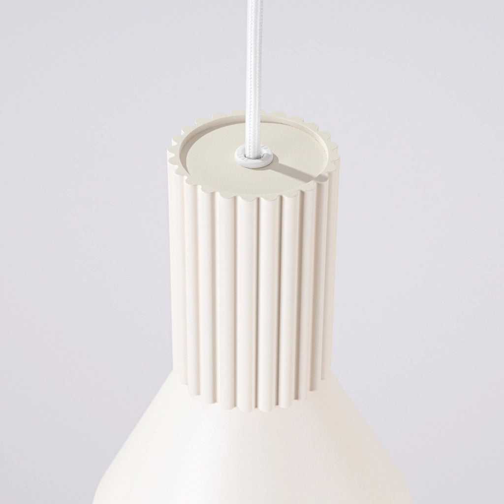 Lampada a sospensione moderna beige cono E14 MOLDEA Pure Lume
