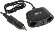 Presa accendisigari a 4 vie con filo da 66 cm  10W 12/24V