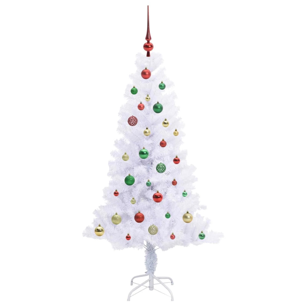 Albero di Natale artificiale Bianco 150 cm PVC e Acciaio 3426656