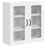 Mobile da cucina moderno 80 x 31 x 80 cm pratico con efficiente spazio contenitivo stile pulito legno composito bianco lucido 02_0054086