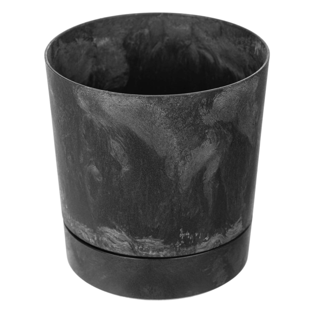 Vaso da fiori KADAX con supporto, rotondo, in plastica, 20 cm