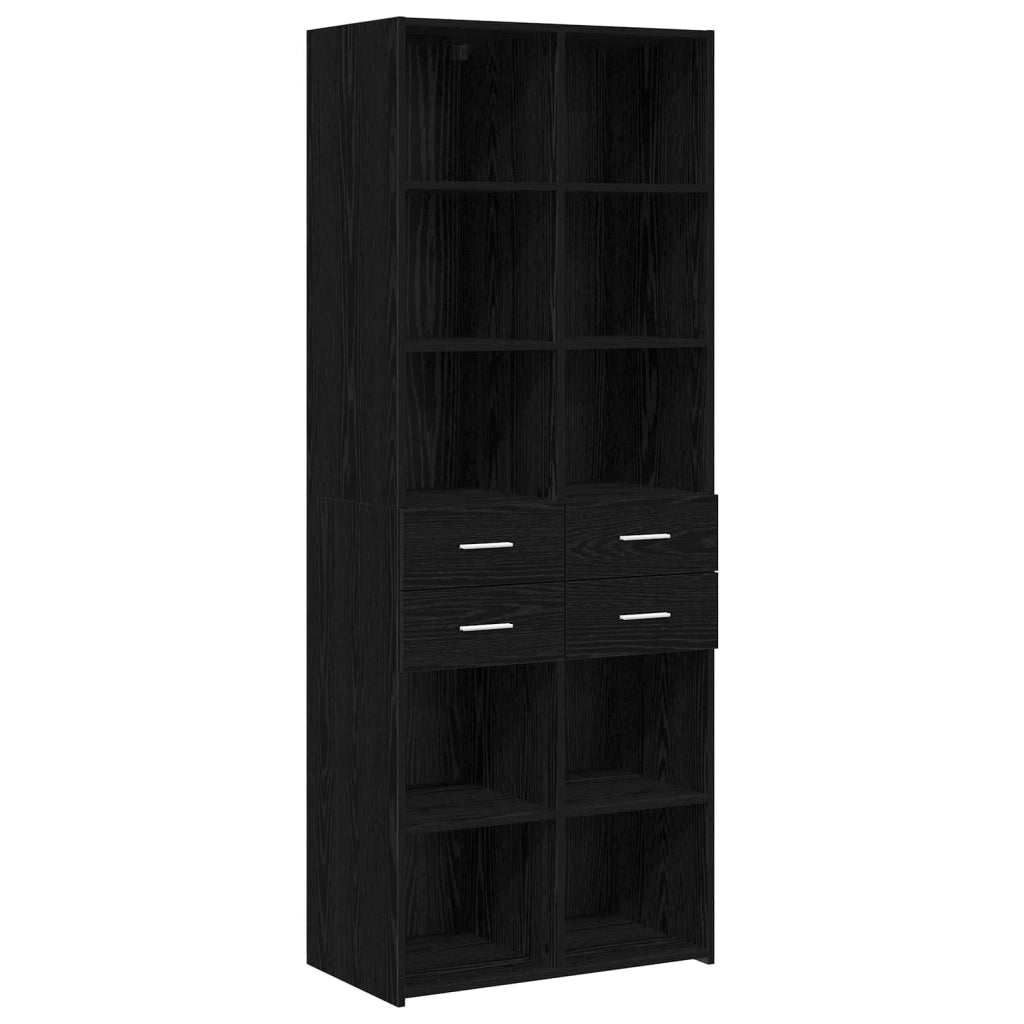Libreria Rovere nero 30 x 42.4 x 185.2 cm 3446620
