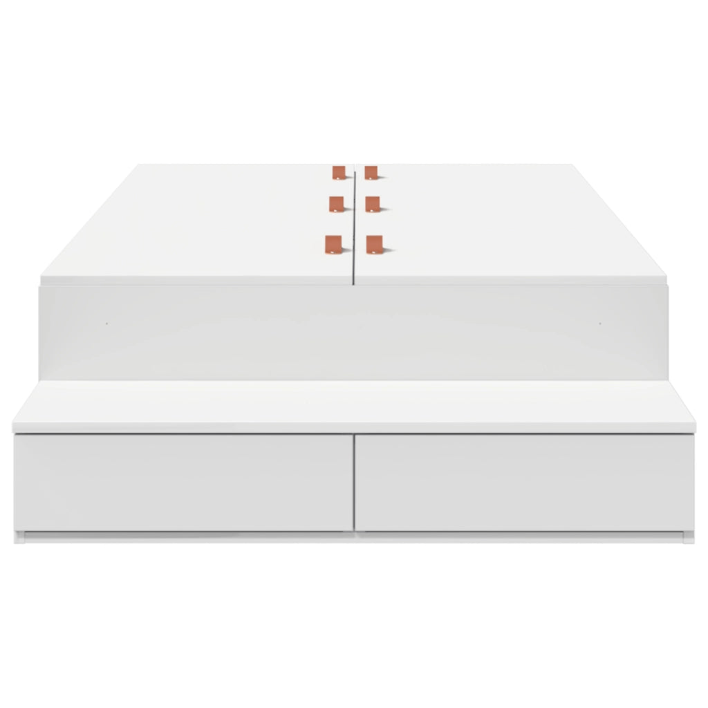 Struttura Letto con Contenitore Bianca 80x200 cm