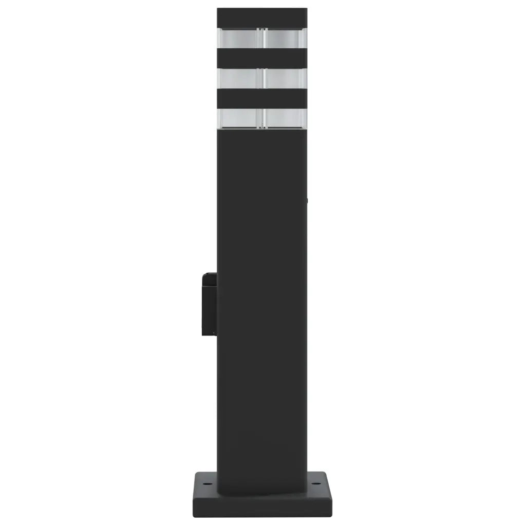 Lampada da Terra per Esterni con Presa Nera 50 cm Alluminio CFW5448975
