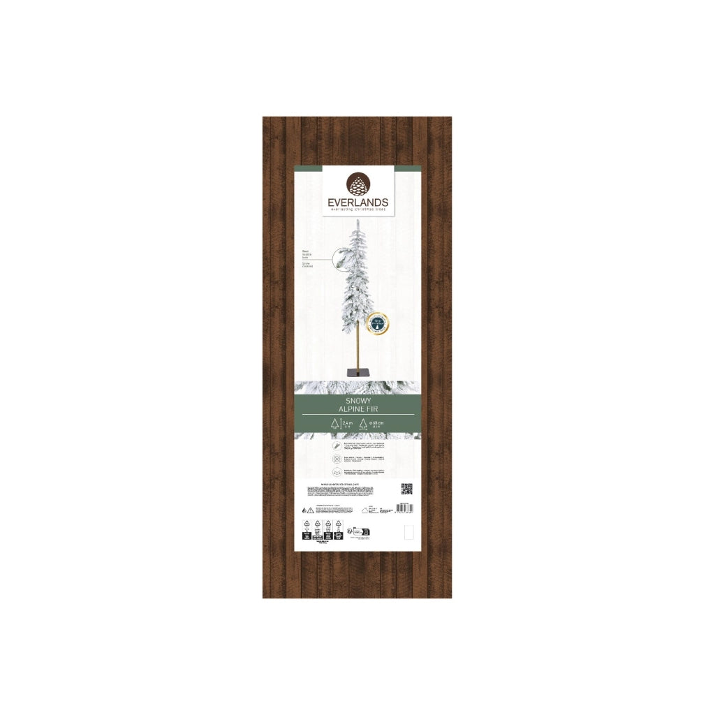 Albero Alpin Fir  D60 H240cm verde innevato