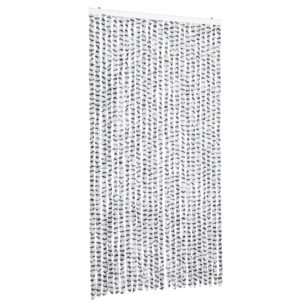 Tenda Antimosche Grigio Chiaro e Grigio Scuro in Ciniglia CFW6946939