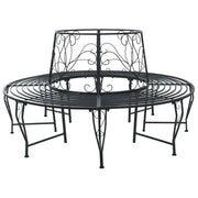 Panchina per Alberi 8-Numero di posti Ø 160 x 89 cm Acciaio 42029523