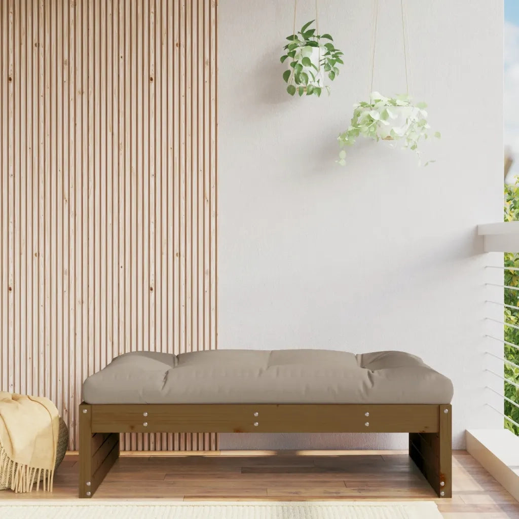 Poggiapiedi da Giardino 120x80 cm Legno Massello di Pino Mielecod mxl 84857